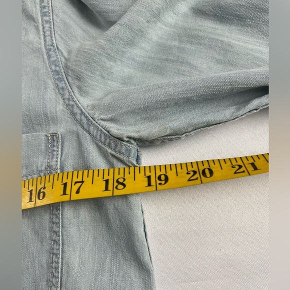 Eileen Fisher Chambray Button Down Shirt - Picture 8 of 11